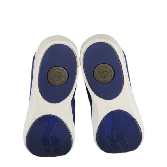 FitFlop Shoe Women 39 Ballet Flat Pump Slip On Fashion Wedge Toning Cap Toe Blue - Picture 15 of 16